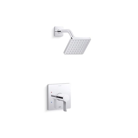 Kohler Parallel Shwr Trim, 1.75 Gpm Showerhead TS23503-4G-CP
